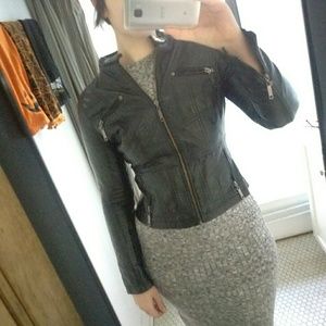 Faux leather jacket